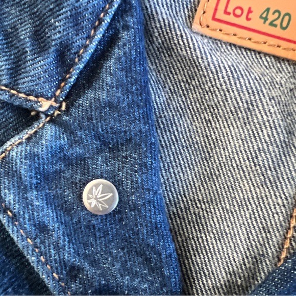 Levi’s X Snoop Dogg LOT 420 Paisley Denim Trucker Jacket Green Tab Unreleased - Picture 3 of 16